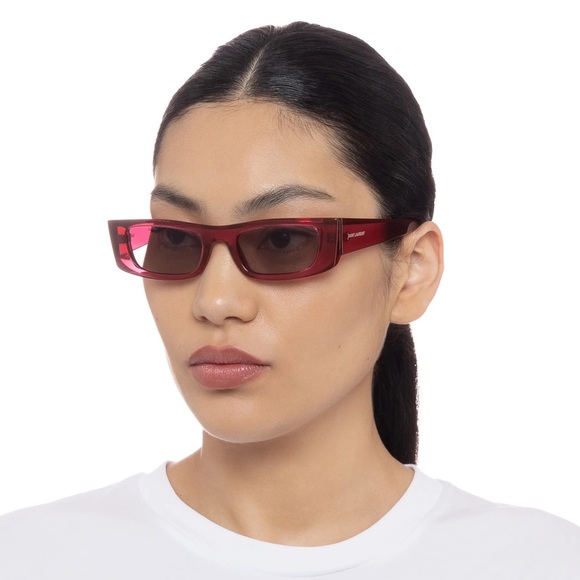 NEW SAINT LAURENT SL 553 003 UNISEX SUNGLASSES SL553 PINK GREY EYEWEAR - Picture 2 of 12